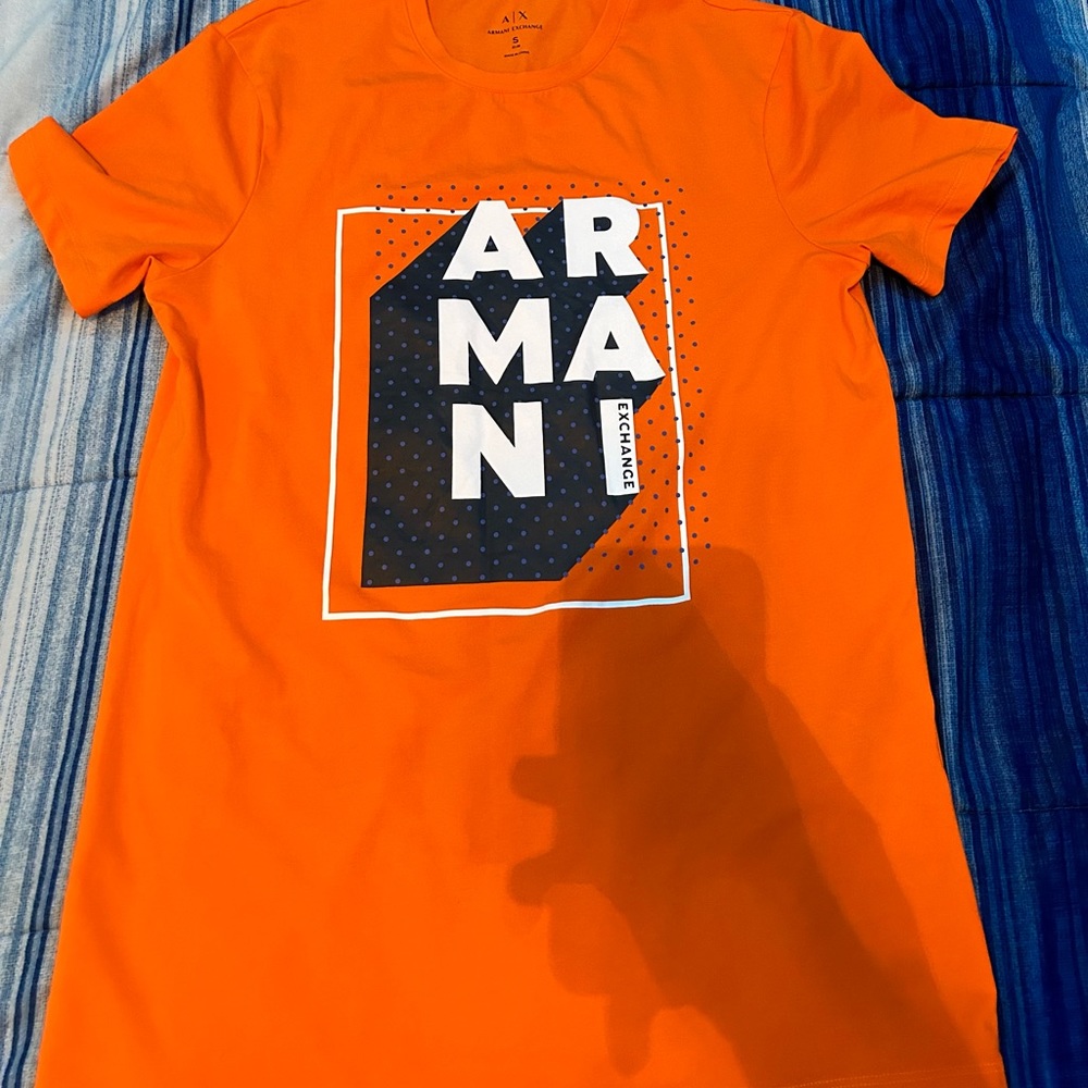Orange Armani Exchange Tee